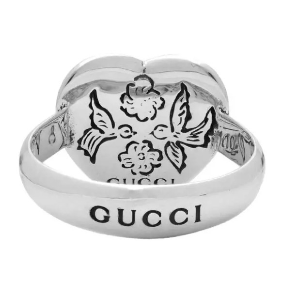 NWT Gucci Blind for Love Heart Ring Size 7.5 - Picture 9 of 11